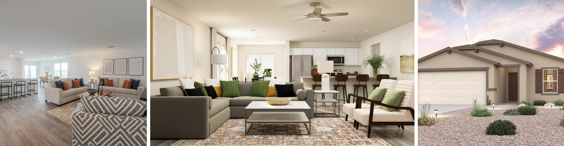 A living room with a large white ceiling.