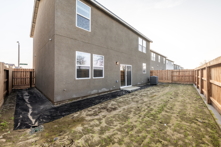 A building with a fence around it.