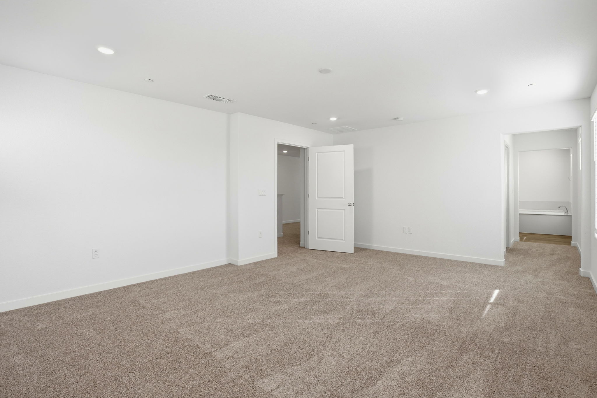 A room with white walls.