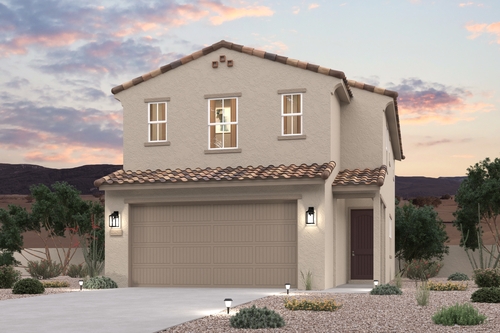 A house with a garage.