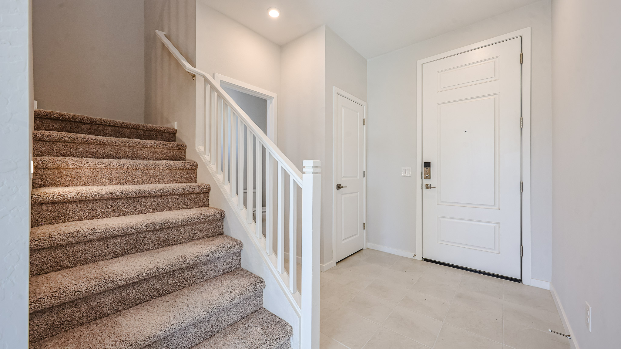 A staircase in a house.