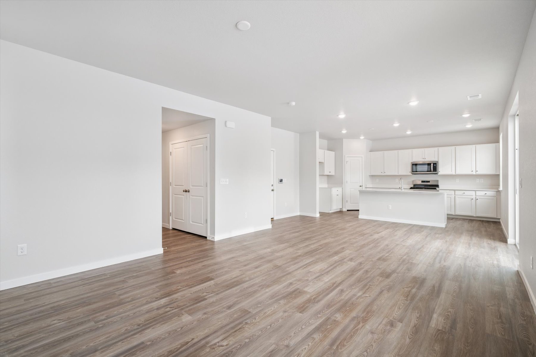 A large empty kitchen.