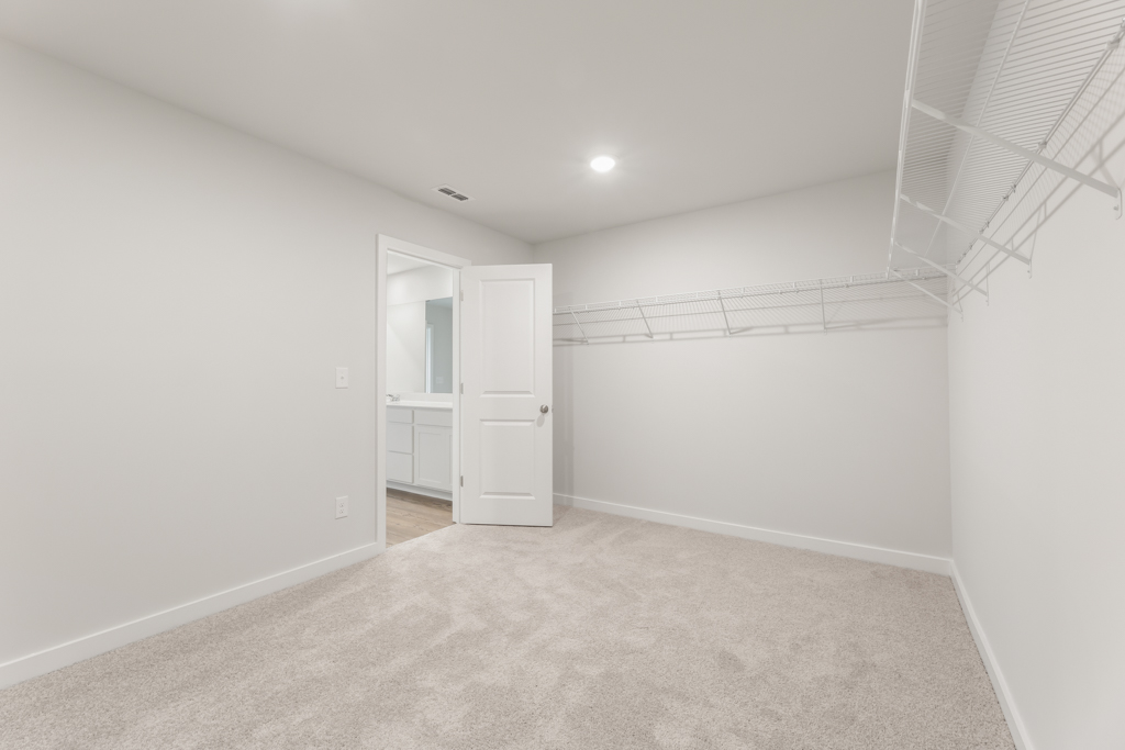 A room with white walls.