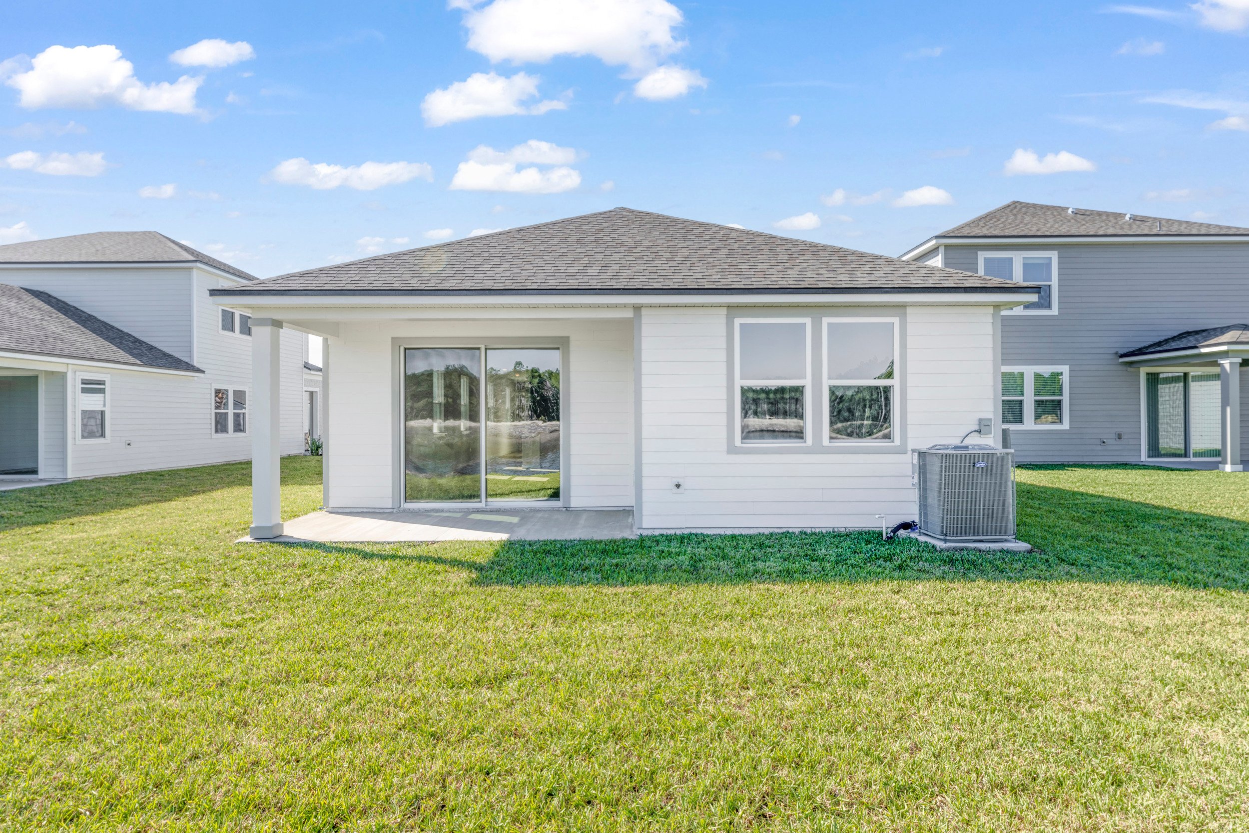 Lot 145 Rear Exterior with Covered Patio at Camden Woods in Kingsland