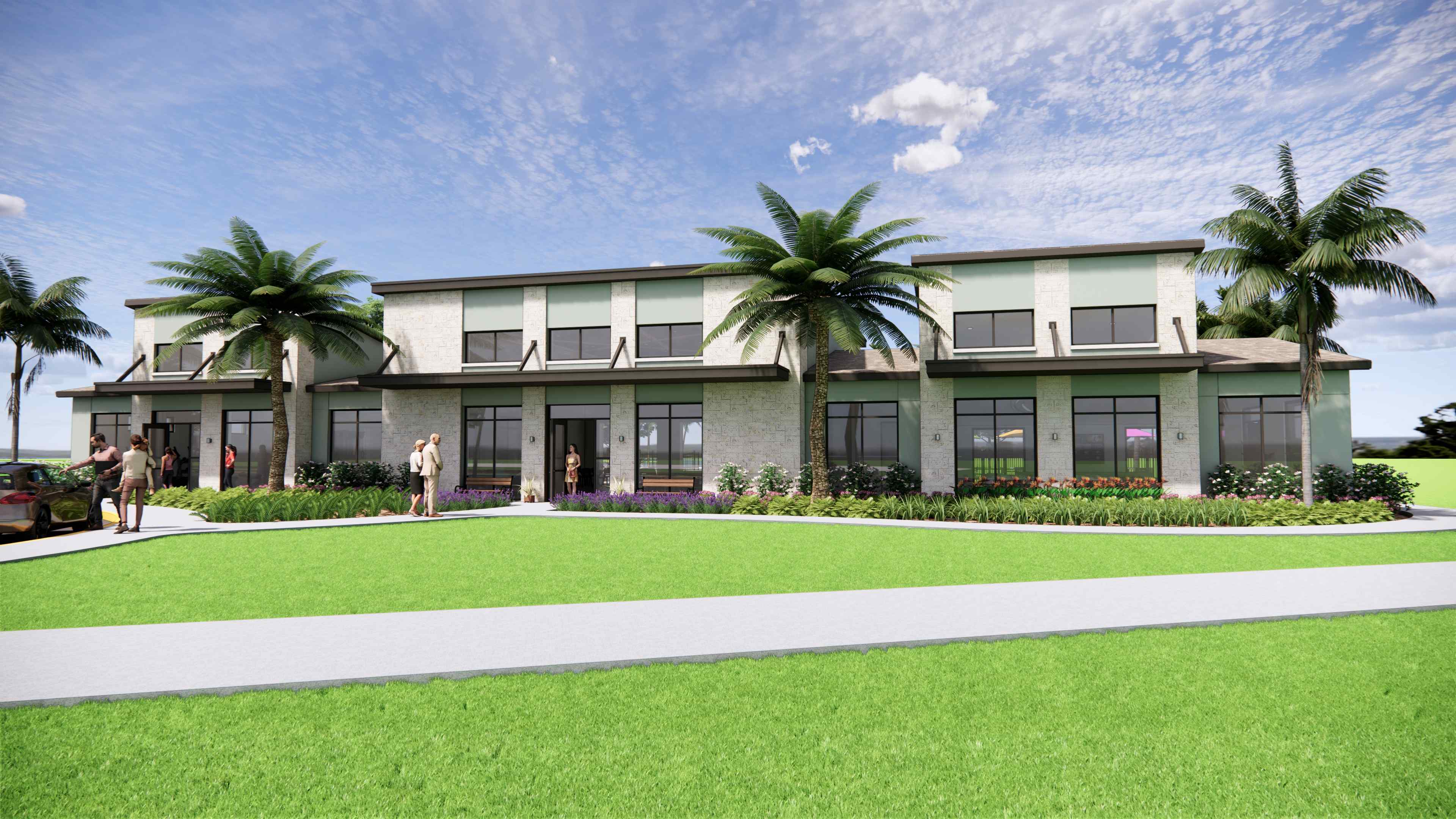 Front Exterior Render of Amenity Center at Seminole Trace