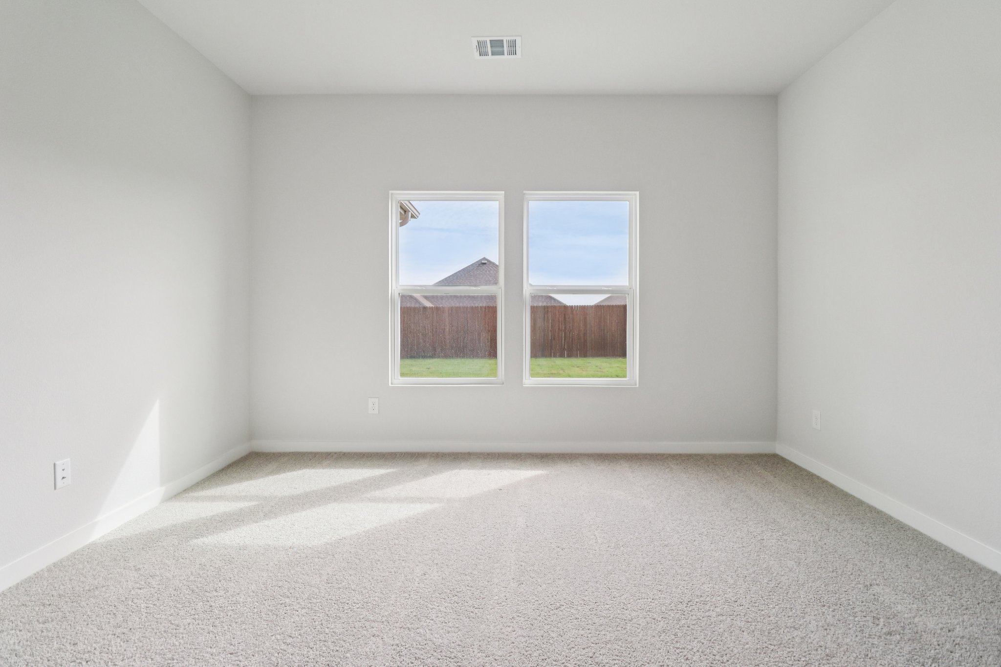 A room with a window.