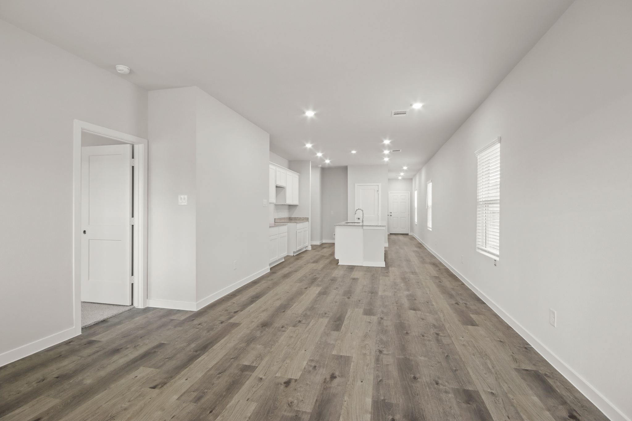 A room with white walls.