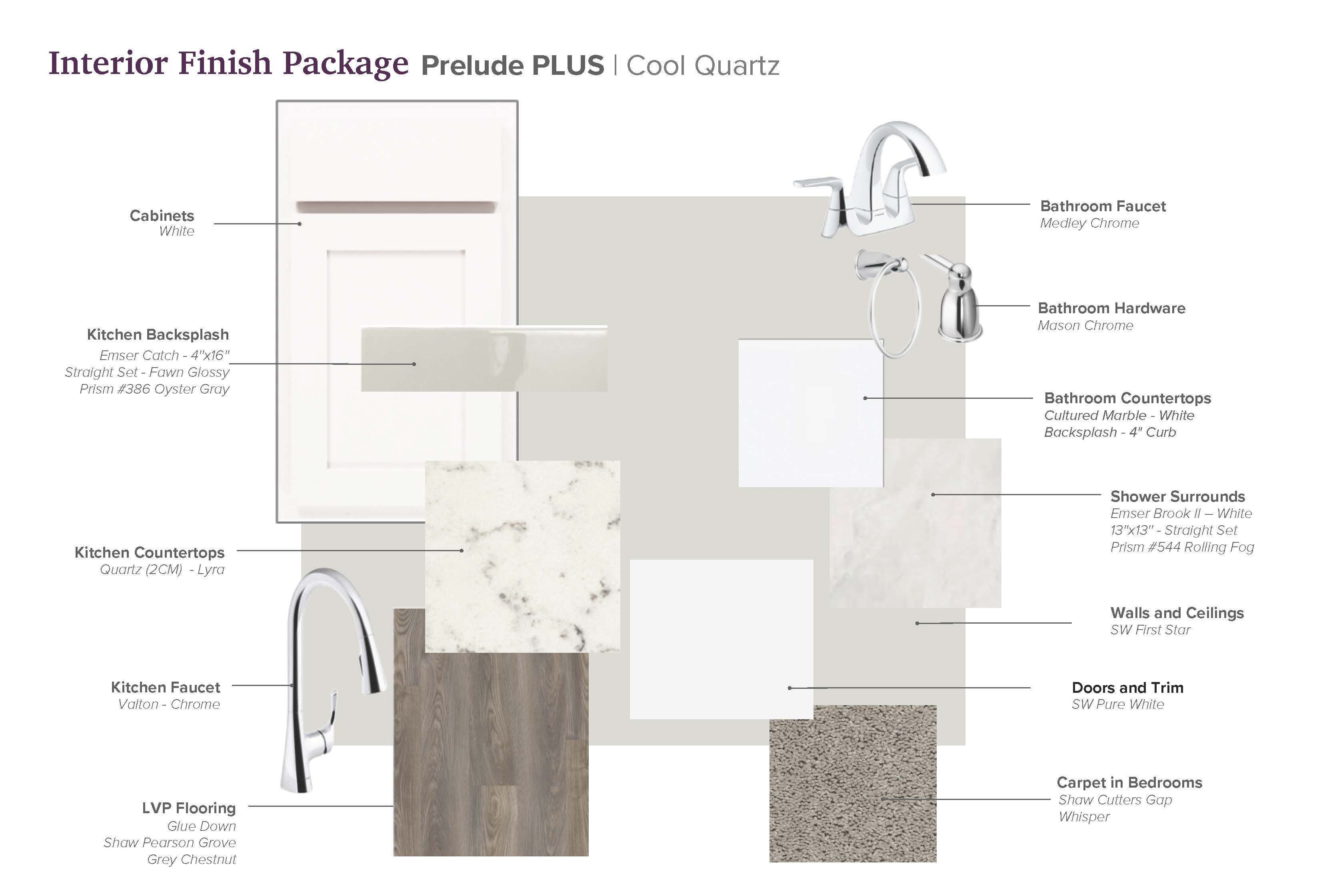 SA Interior Packages Prelude PLUS - Cool - White Cab - Quartz Lyra