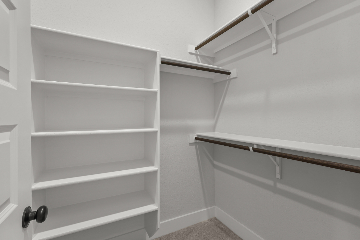 A white shelving unit.