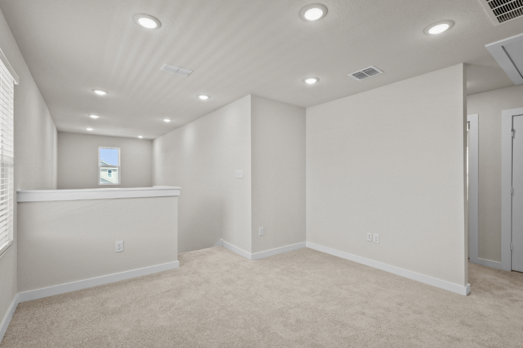 A room with white walls.